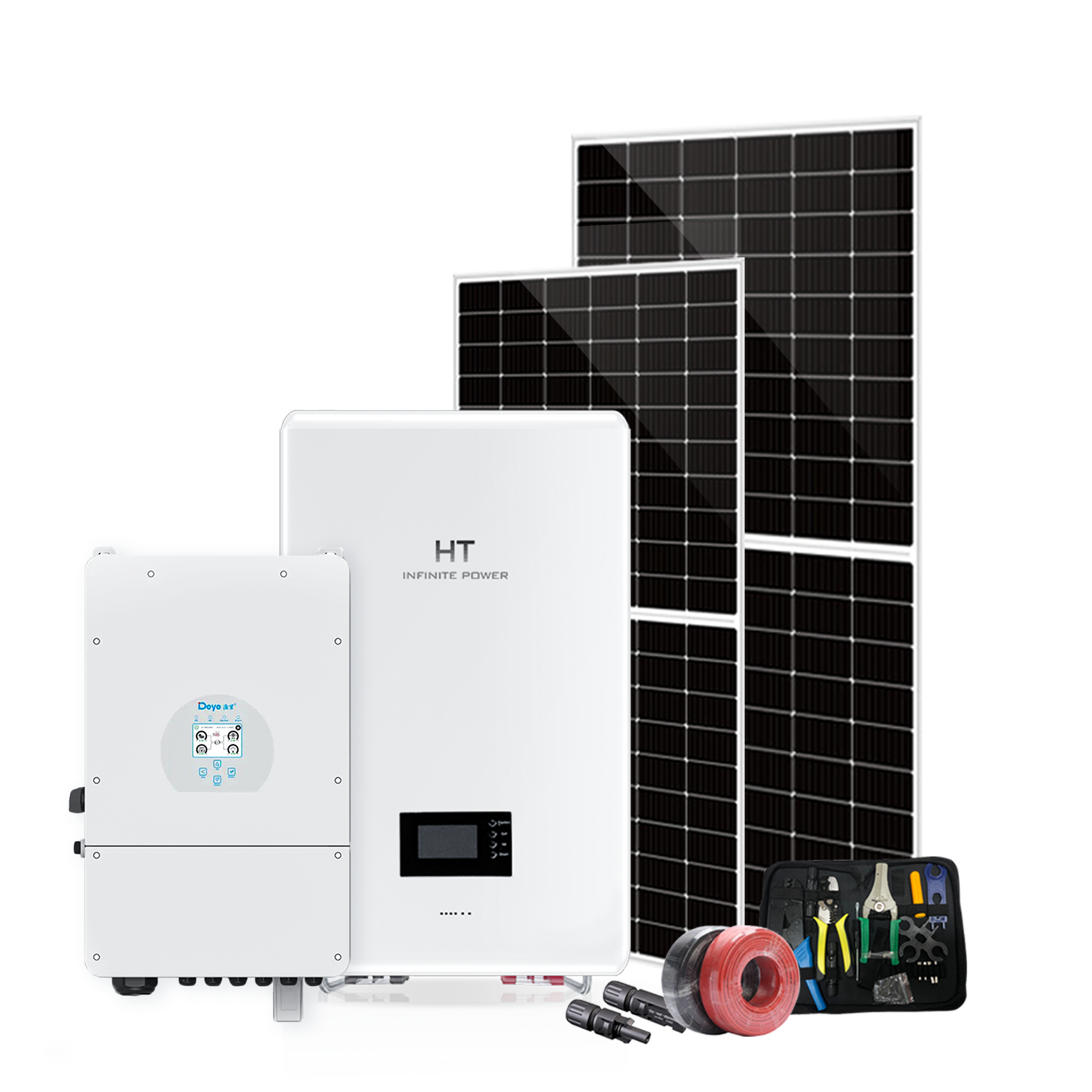 HT infinite power battery energy storage system supplier 10kw/10kwh-20kwh hybrid solar system